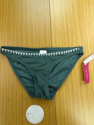 Target Xhilaration Hipster Stitch Bikini Bottom Shadow Green Sz Small 0-2