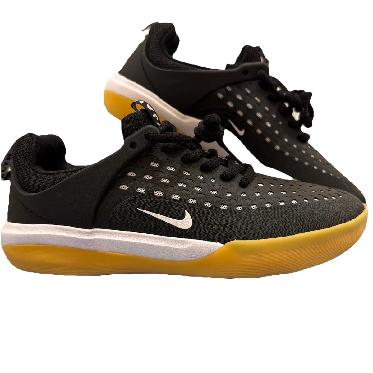Nike Zoom Nyjah 3 SB Black/White-Gum Zoom Air Skate Shoes | 11 Nike SB Zoom Nyjah 3 Black / White / Gum main image 2