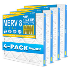 16x20x1 Air Filter,MERV 8 For Home AC Furnace...