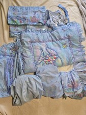 Vintage Rainbow Fish Quilt Baby Crib Set Bedding With Accessories Y2K 2000