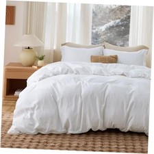 Duvet Cover Oversized Queen 98" x 98" 00 - White 3-piece No Comforter 