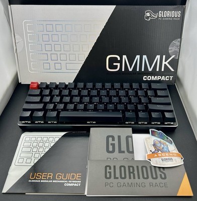 Glorious PC Gaming Mechanical Modular Keyboard Compact GMMK 60% RGB LED BRN read