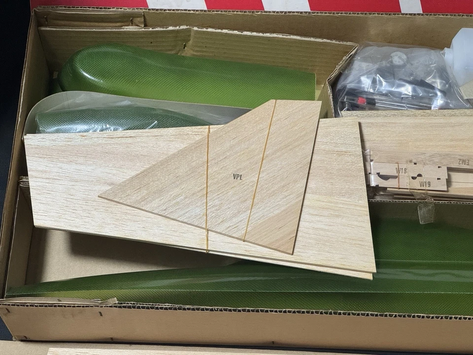 MK Kato KINGBIRD 120 F3A Pattern plane Kit 2 wheels wing Vintage Made in Japan - Image 4 of 4