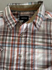 Men’s Marmot  Short Sleeve Button Up Shirt Size Large New