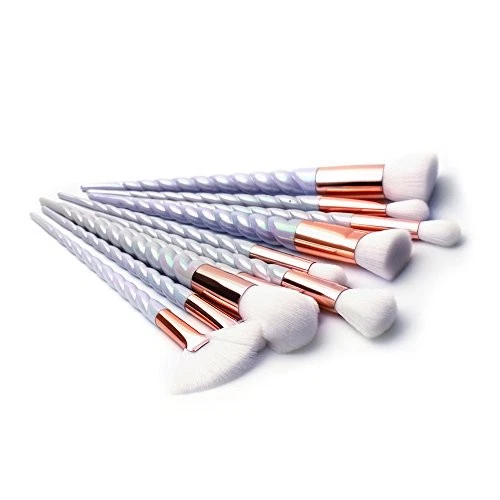 LA SANTE 10 PIECE FASCINATING UNICORN MAKEUP BRUSH SET - WHITE Foto 3 de 4