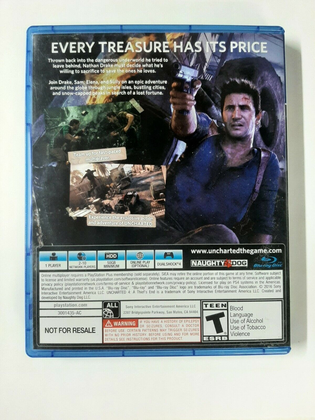 Uncharted 4 - Midia Fisica PS4 Original