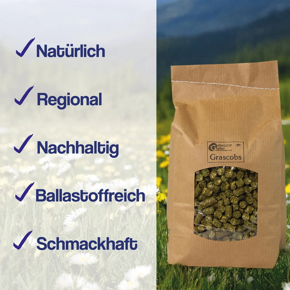 25kg Grascobs 1,04€/kg I Graspellets I Heucobs I Wiesencobs I Heuersatz - Bild 4 von 4