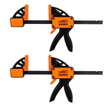 Bahco QC-115A 4.5" Inch 115mm Mini Trigger G Bar Clamp Quick Grip - Twin Pack