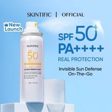 2X SKINTIFIC All Day Light Sunscreen Mist SPF50 PA   Sunscreen Spray