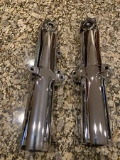 Harley SINGLE DISC 2014 -23 Fork legs  TOURING Chrome Lower Slider EXCHANGE