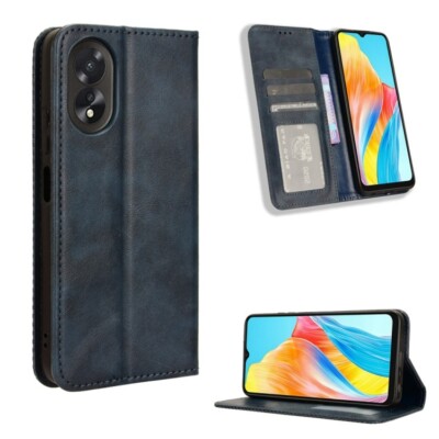 HAOYE Cover per Oppo A38 4G / A18, Flip Case Custodia in Pelle PU/TPU