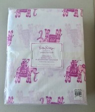 Lilly Pulitzer - Pottery Barn Organic Sheet Set In Elephant Bazaar Size: Full