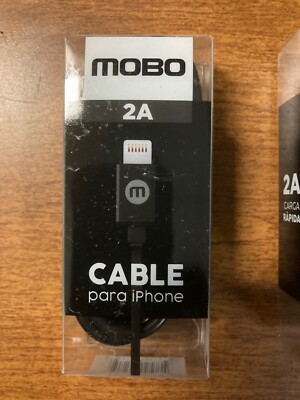 Mobo iPhone Lightning Rapid Charging Cord Cable 3ft 1m pink blue black white