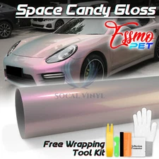 ESSMO PET Space Candy Gloss Gray Red Car Vehicle Vinyl Wrap Decal Sticker