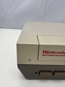 NES Console 2 Controllers - Zapper & Mario Bros./Duck Hunt Tested No Power Cord