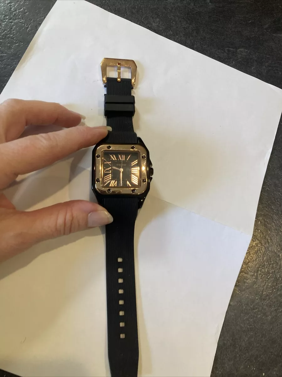 Mens black square face watches sale