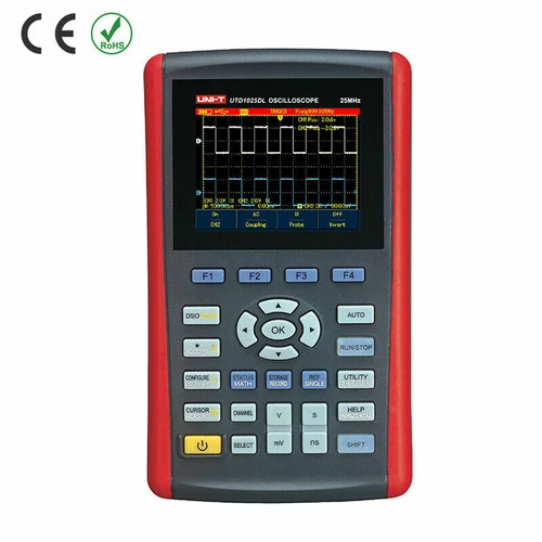1 Stück UNI-T UTD1025DL digitale Hand-Speicheroszilloskope 25 MHz 2 Kanäle 2 - Bild 1 von 1
