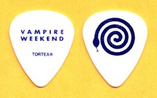 Vampire Weekend Ezra Koenig Signature White Guitar Pick - 2023 Tour