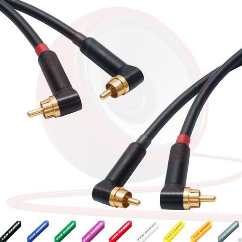 Cavo Phono Van Damme Grado Pro RCA Placcato Argento Puro Coppie - Foto 8