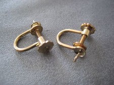 14K Gold Filled Screw Back Earring Findings 1 Pair
