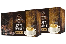 Cafe Avarle Healthy Mocha w/ Ganoderma & Cordyceps - 2 Boxes (40 Pks)
