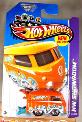 2013 Hot Wheels #169 HW Showroom-Hot Trucks VOLKSWAGEN KOOL KOMBI Orange w/5Sp