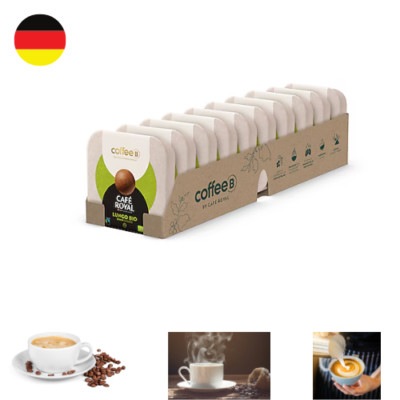 CoffeeB by Café Royal Bio Lungo 9 Kaffeekugeln 51g, 10er Pack''