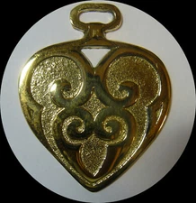 CELTIC HEART         Horse brass  (N697)             (I always combine shipping)