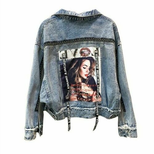 VICE FAIRY Coating Denim Jacket From JAPAN Y2K Grunge Punk Archive