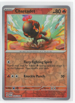 Pokemon Paradox Rift  026/182 Charcadet Reverse Holo