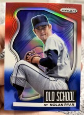 2022 Panini Prizm Nolan Ryan Red, White&Blue Holo parallel “Old School insert”
