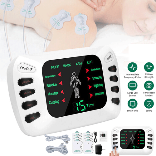 Electric Pulse Massager Unit Muscle Stimulator Machine Pain Relief Therapy NEW - Picture 2 of 14
