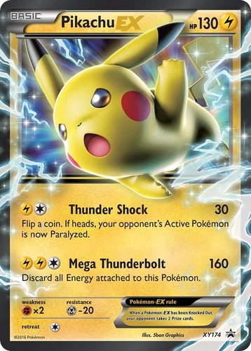 Pikachu Ex XY174 Jumbo Cards