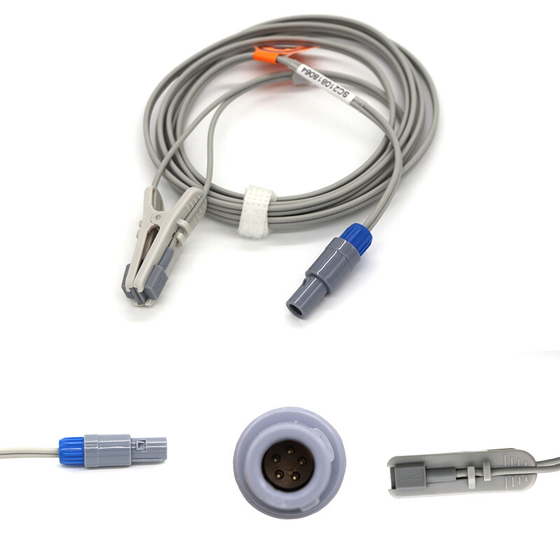 Adult/Pet Ear Clip SpO2 Sensor Probe Fit For CONTEC CMS60CCMS60D CMS6000 5Pin