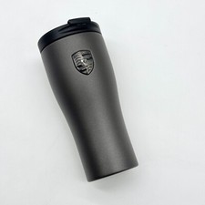 Porsche Thermal Mug Matte Gray 450ml 15 Fl Oz Stainless Steel Travel Cup