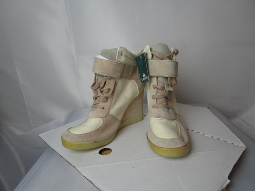 lacoste wedge trainers