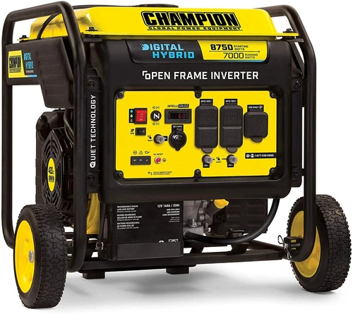 Champion 8,750-W Quiet Portable Gas Powered Inverter Generator w/ Electric Start