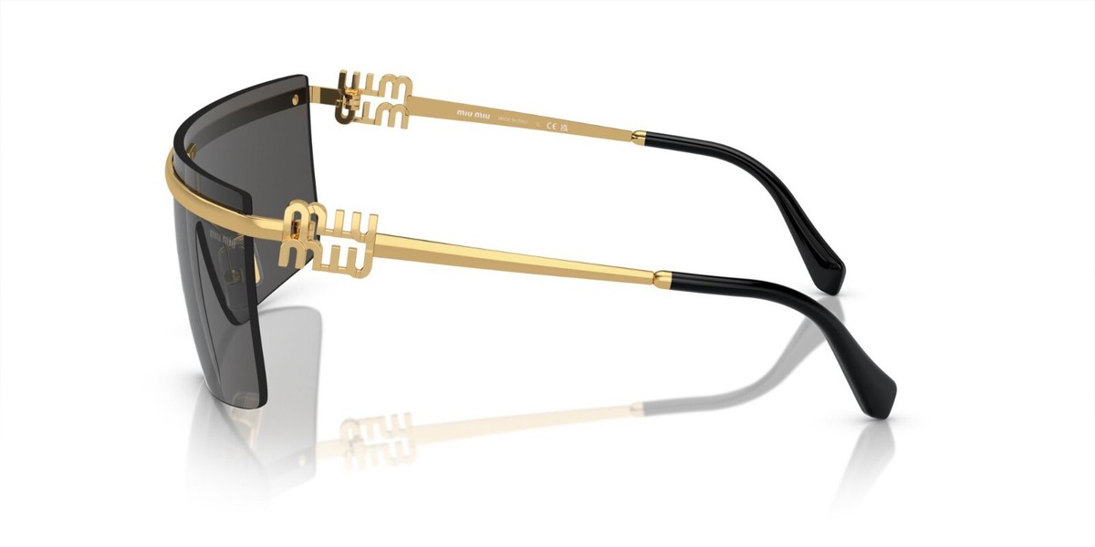 miu miu★SALE★5X140E Miu Miu SMU 50ZS Gold/Dark Grey (5AK-5S0) Sunglasses | eBay