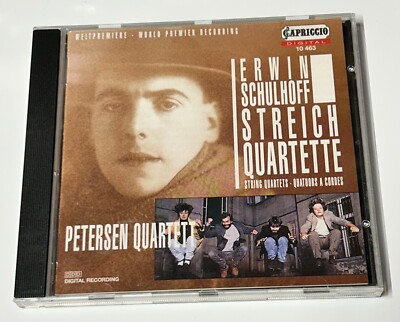 Erwin Schulhoff: Streichquartette (CD, Dec-1994, Capriccio Records) VG