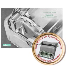 Hermes Ambassador Typewriter User Instruction Manual Booklet Guide Directions thumbnail