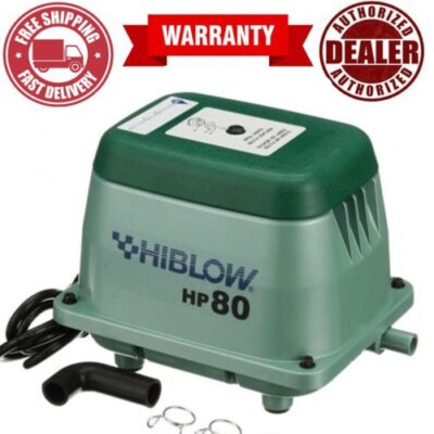 HIBLOW HP-80 Aluminum Linear Diaphragm AC Septic Air Pump | Fast Shipping