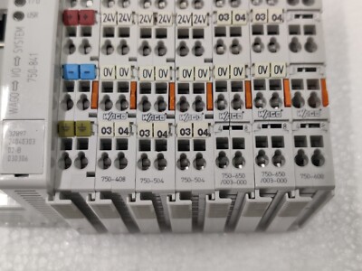 Wago I/O System 750-841 W/ 750-408 / 2 x 750-504 / 2 x 750-650/003