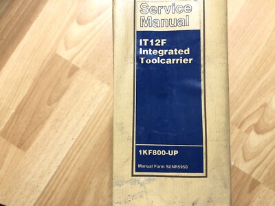 Caterpillar IT12F Integrated Toolcarrier factory service manual 1KF800
