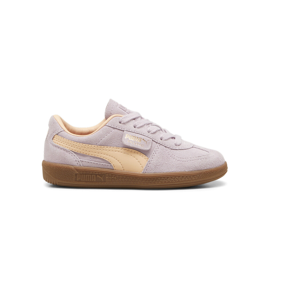 Молодежные кроссовки Puma Palermo на шнуровке для девочек фиолетового цвета, повседневная обувь 39727306