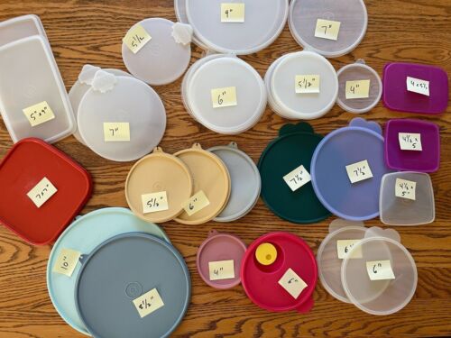 Vintage Tupperware Replacement Lids YOU CHOOSE Huge selection with Low SHIPPING! - Afbeelding 1 van 14