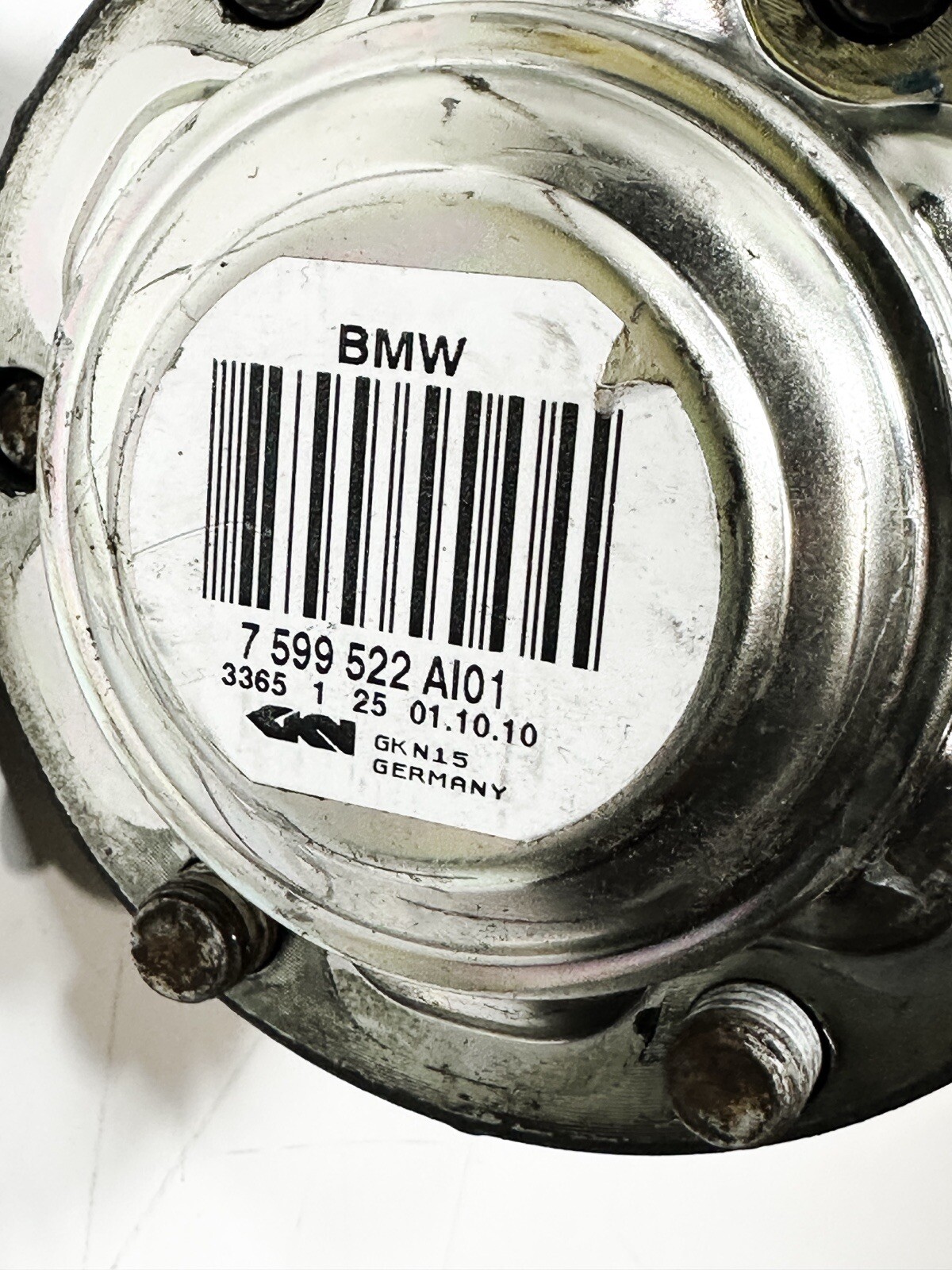 09-11 BMW E90 3-series Rear Right Axle Shaft 7599522 OEM for sale  