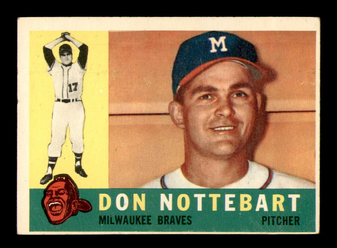 1960 Topps Set Break #351 Don Nottebart EX *OBGcards*