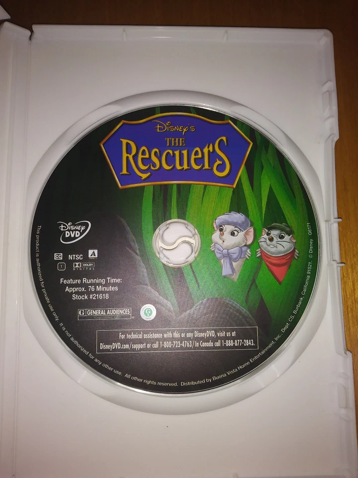 DVD- DISNEY'S THE RESCUERS - Image 3 of 3