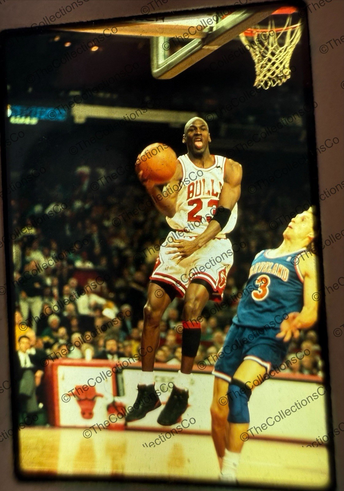 Michael Jordan 1992 ECF Bulls vs Cavs Sissac 35mm Photo NBA Playoffs Type 1 Era