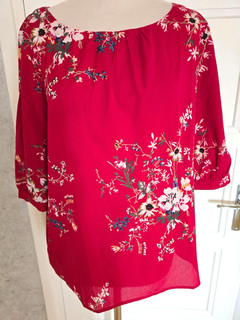 HAUT IMPRIMEE COLLECTION.IRL BOUTONNAGE HAUT DOS TAILLE GRAND 40 TBE